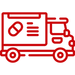 Distribution de médicaments et kits de soutien